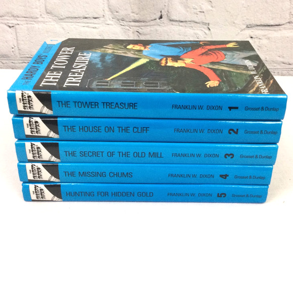 The Hardy Boys Starter Set By Franklin Dixon Hardcover Five Book Boxed Bundle - Picture 4 of 11